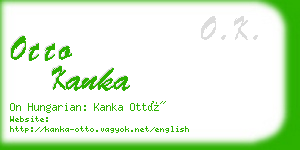 otto kanka business card